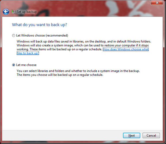 Windows  Backup and Restore 03