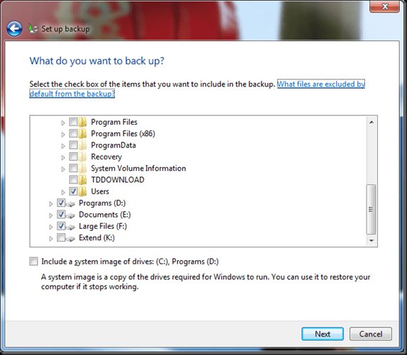 Windows  Backup and Restore 04
